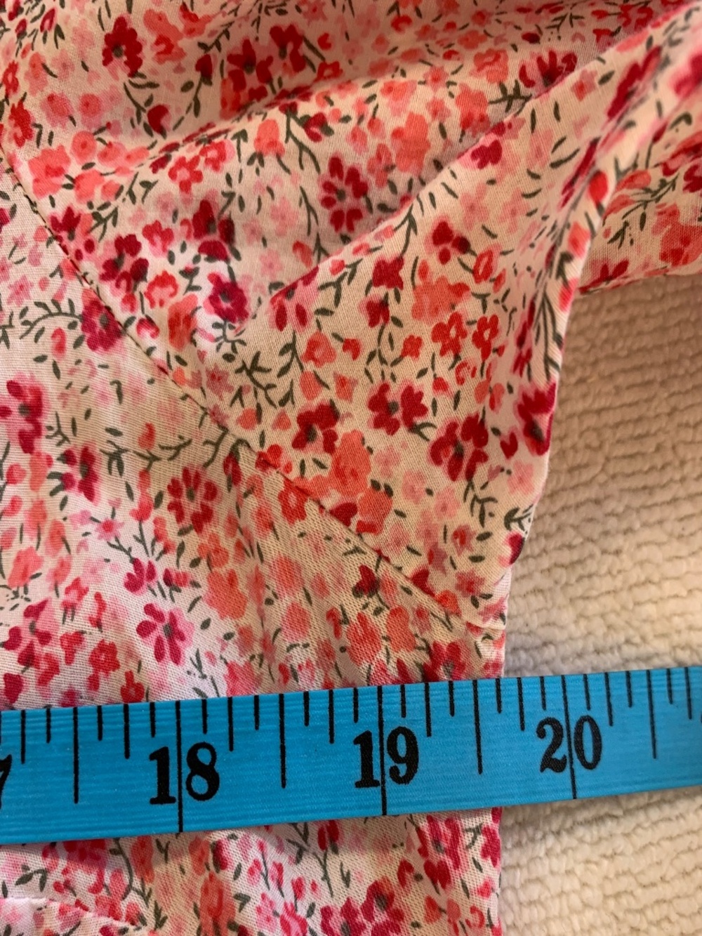 Liberty Art Fabrics Floral Cotton Button-Up Shirt Pink Cottagecore M Preppy - Picture 9 of 12